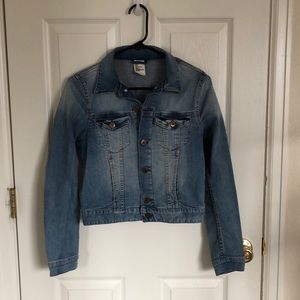 Light wash denim jacket